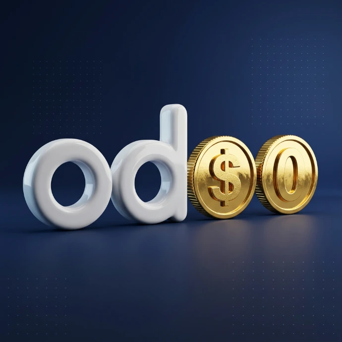 Graphique AI généré 3D Odoo héros à coût zéro
